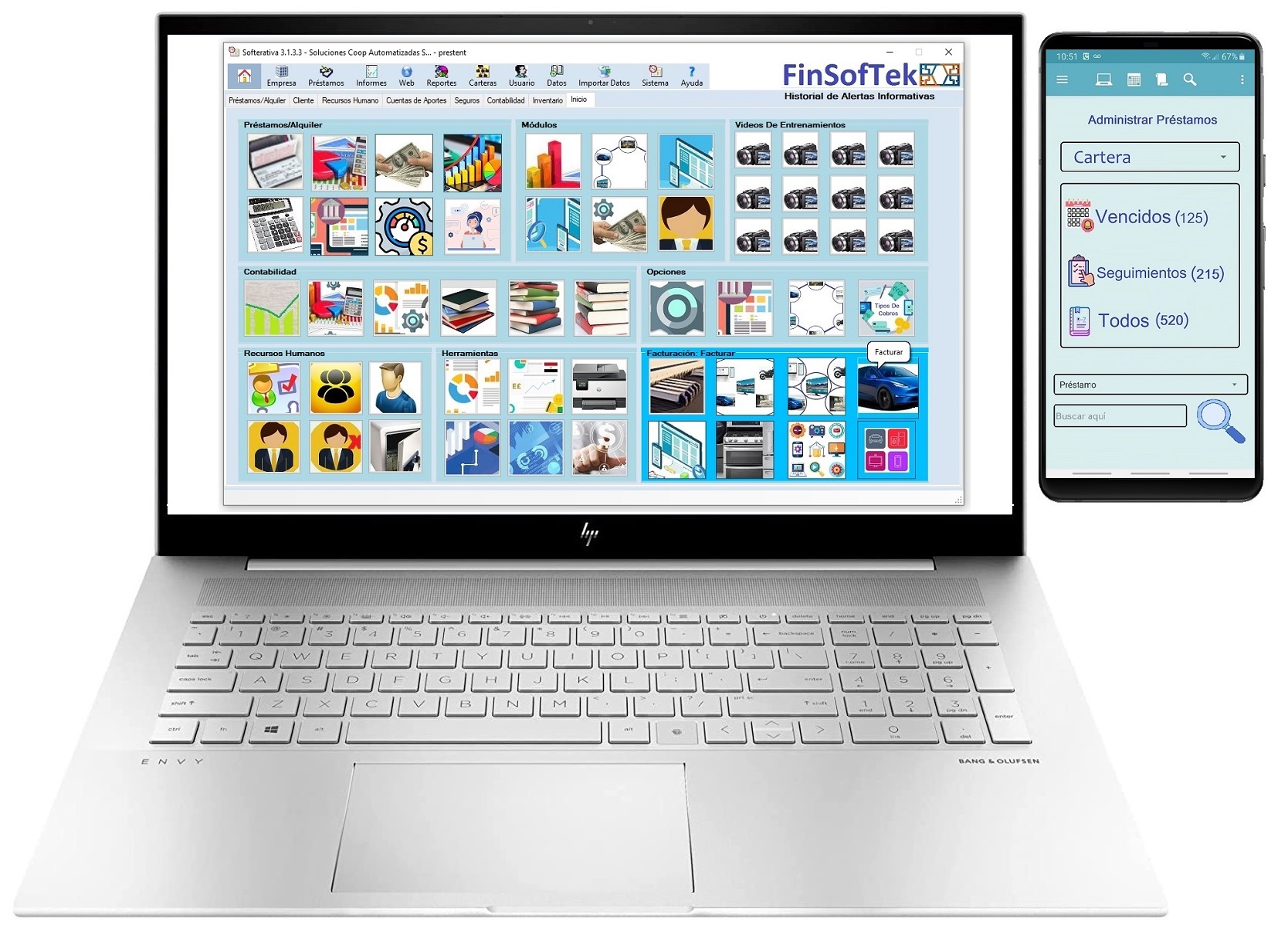 Panel principal Softerativa